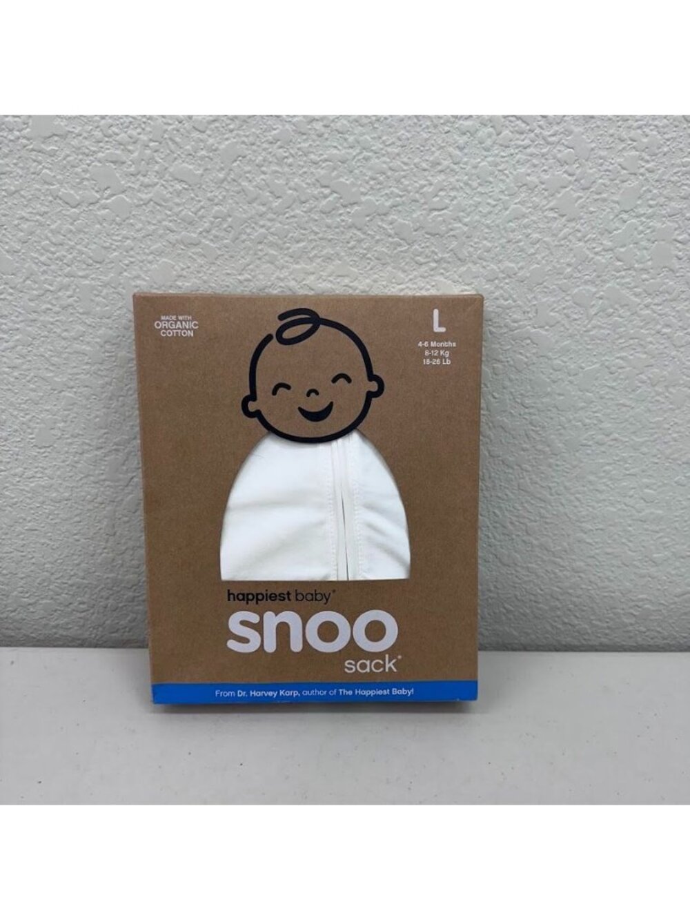Happiest Baby Snoo Sack Organic Cotton Size L 4-6 Months 8-12 kgs 18-26 lbs NEW